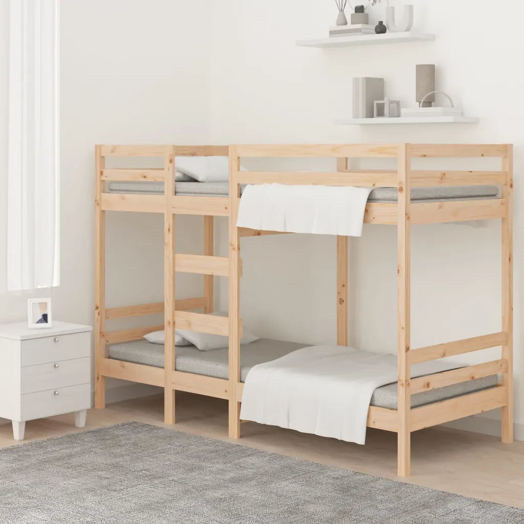 Letto a Castello 75x190 cm in Legno Massello di Pino cod mxl 57117