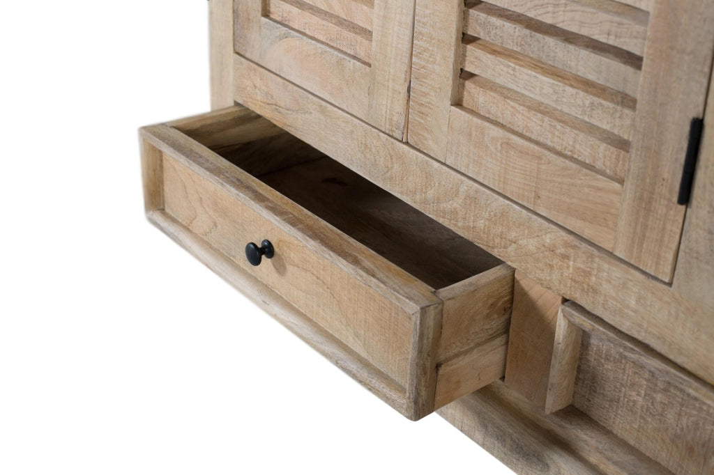 Credenza con 3 ante e 2 cassetti in legno di mango.