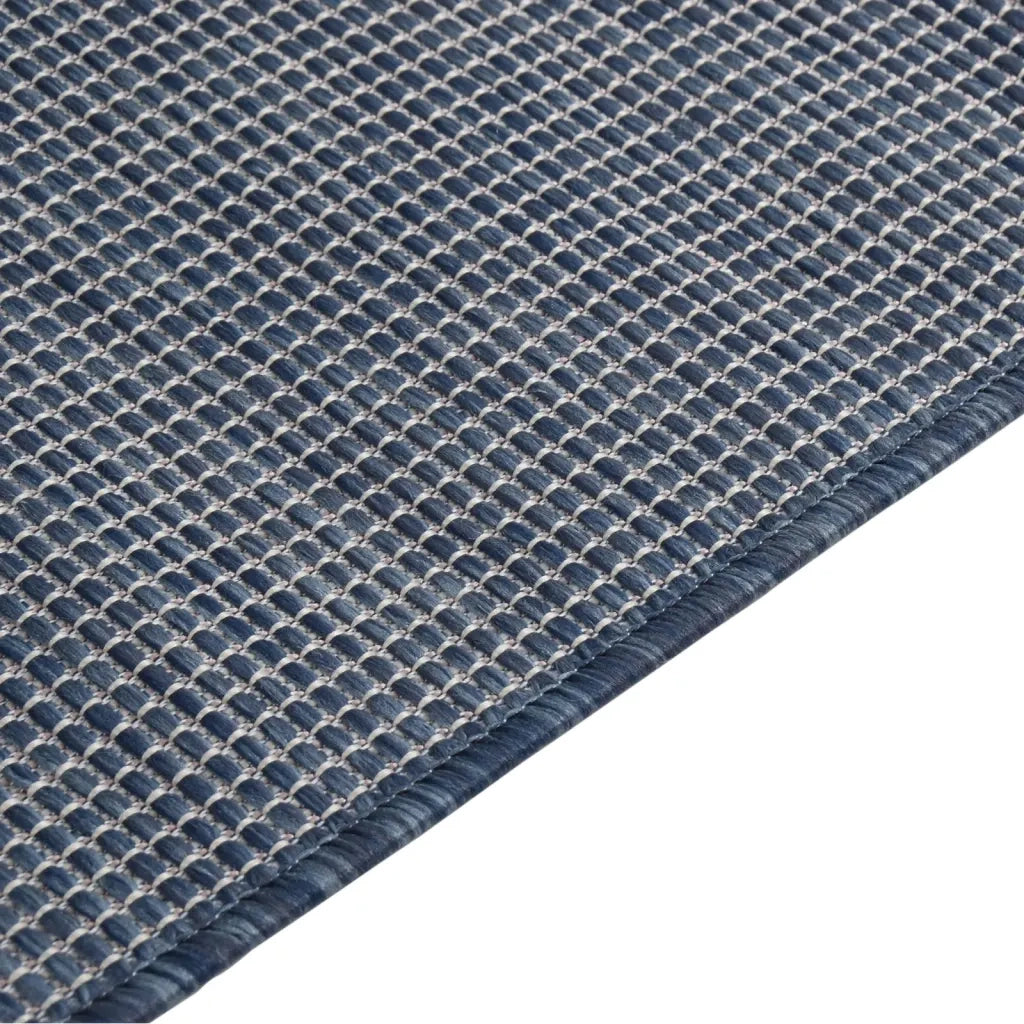 Tappeto da Esterni a Tessitura Piatta 120x170 cm Blu cod mxl 69701
