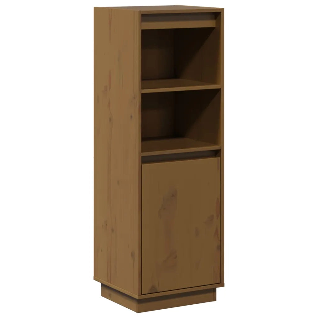 Credenza Marrone Miele 37x34x110 cm in Legno Massello di Pino cod mxl 14863