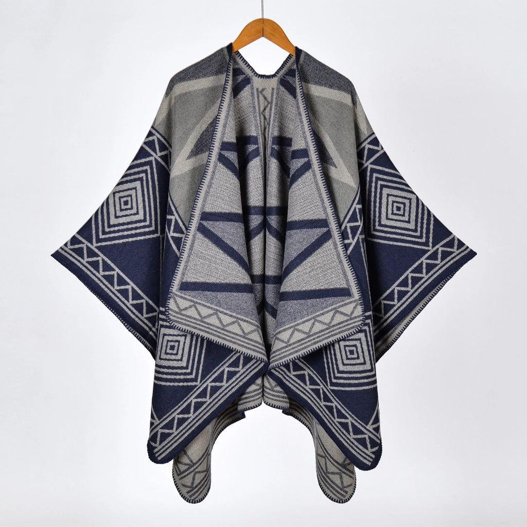 Sciarpa da donna spessa e calda in jacquard stile retr¨°, alla moda.