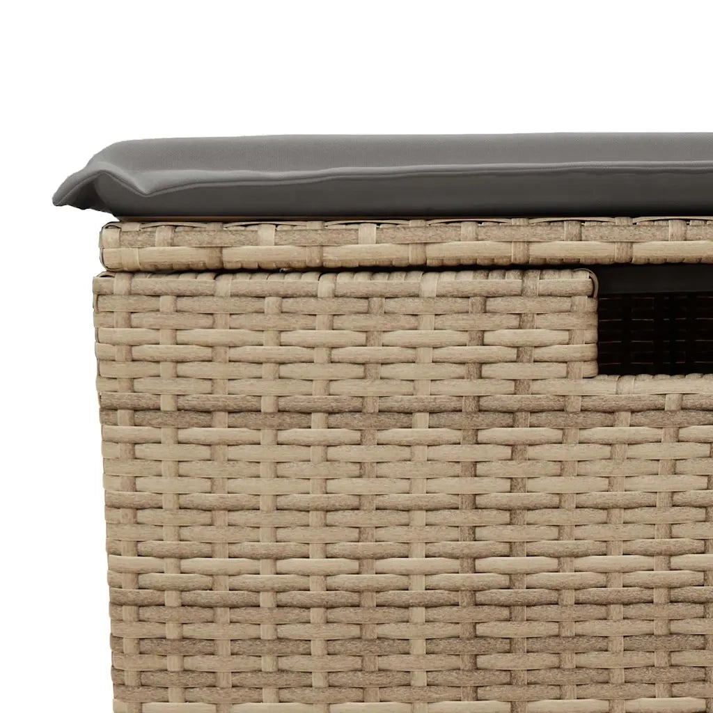 Set Divano da Giardino 6 pz con Cuscini Beige in Polyrattan 3325725