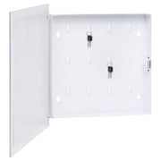 Cassetta Portachiavi con Lavagna Magnetica Bianca 35x35x4 cm 322776