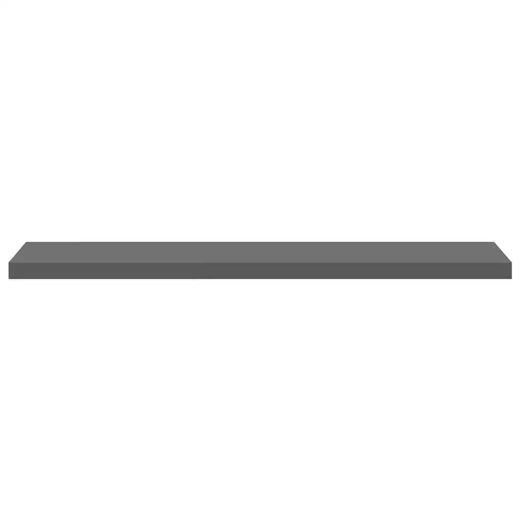 Scaffale a Parete Grigio Lucido 120x23,5x3,8 cm in MDF cod mxl 33480