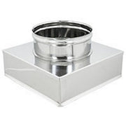 RIDUZIONE QUADRA-TONDA ACCIAIO INOX- Da 200x200 a 180- DK- pezzi 1