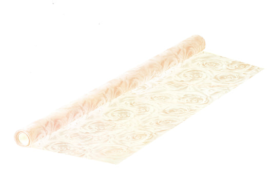 Set 2 Bobine Decorative in tessuto con Rose Lunghezza 10 mt