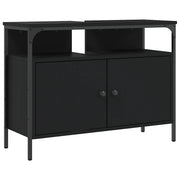 Mobiletto da bagno salvaspazio 80 x 30 x 60 cm legno composito nero 02_0049437