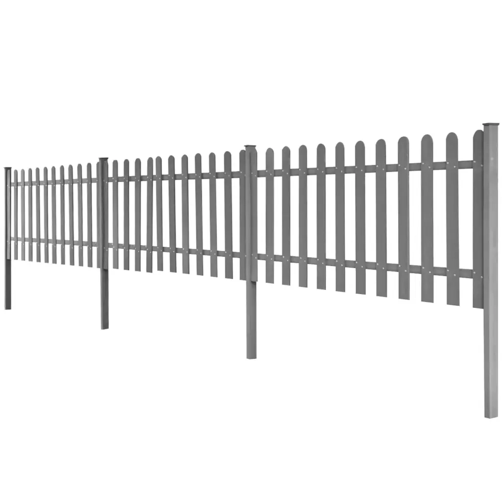Staccionata con Montanti 3 pz in WPC 600x60 cm CFW3101906