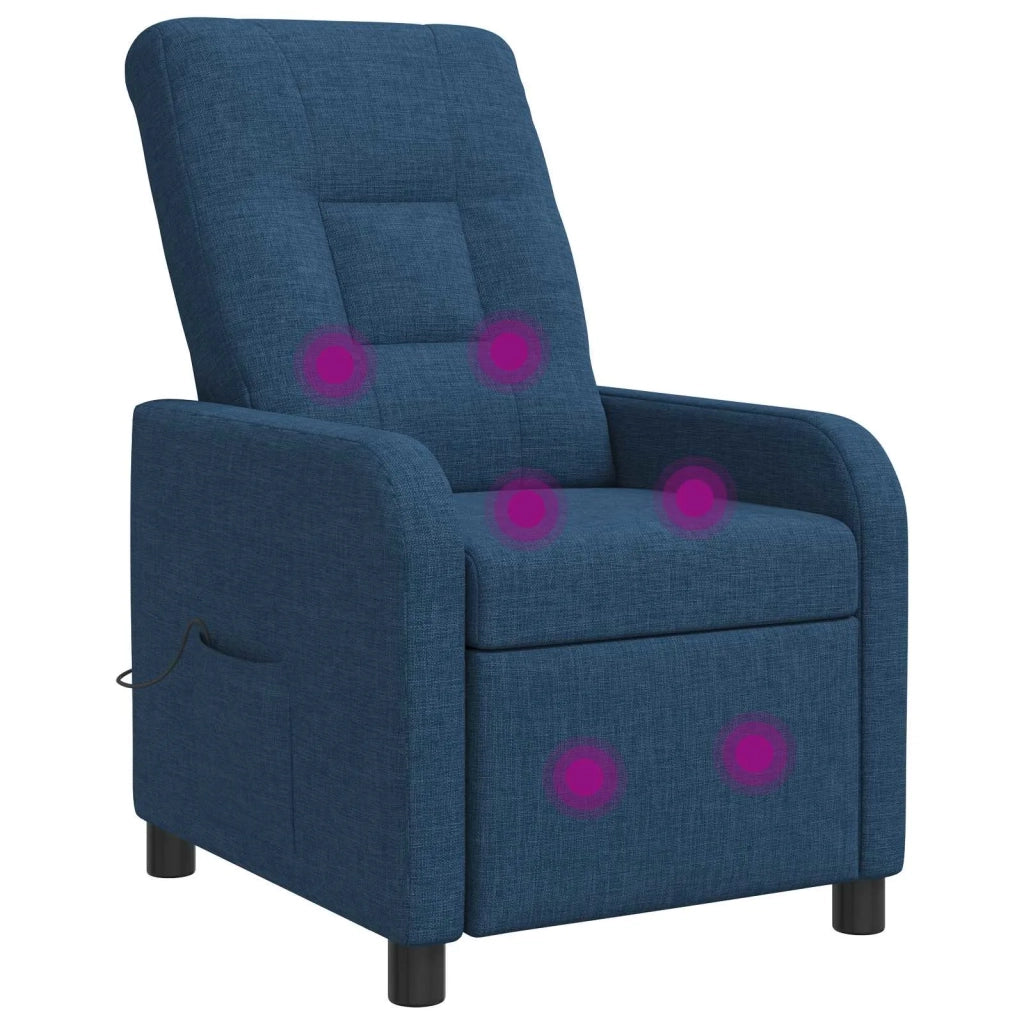 Divano Sedia-Poltrona Massaggiante Blu Tessuto 968194