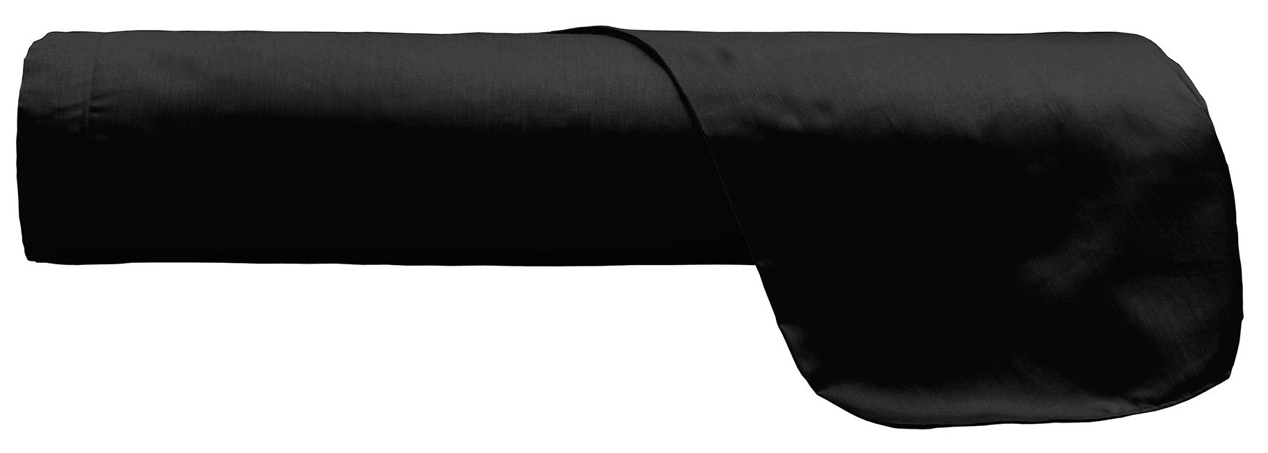 Lenzuolo Sopra in Tinta Unita Nero Singolo