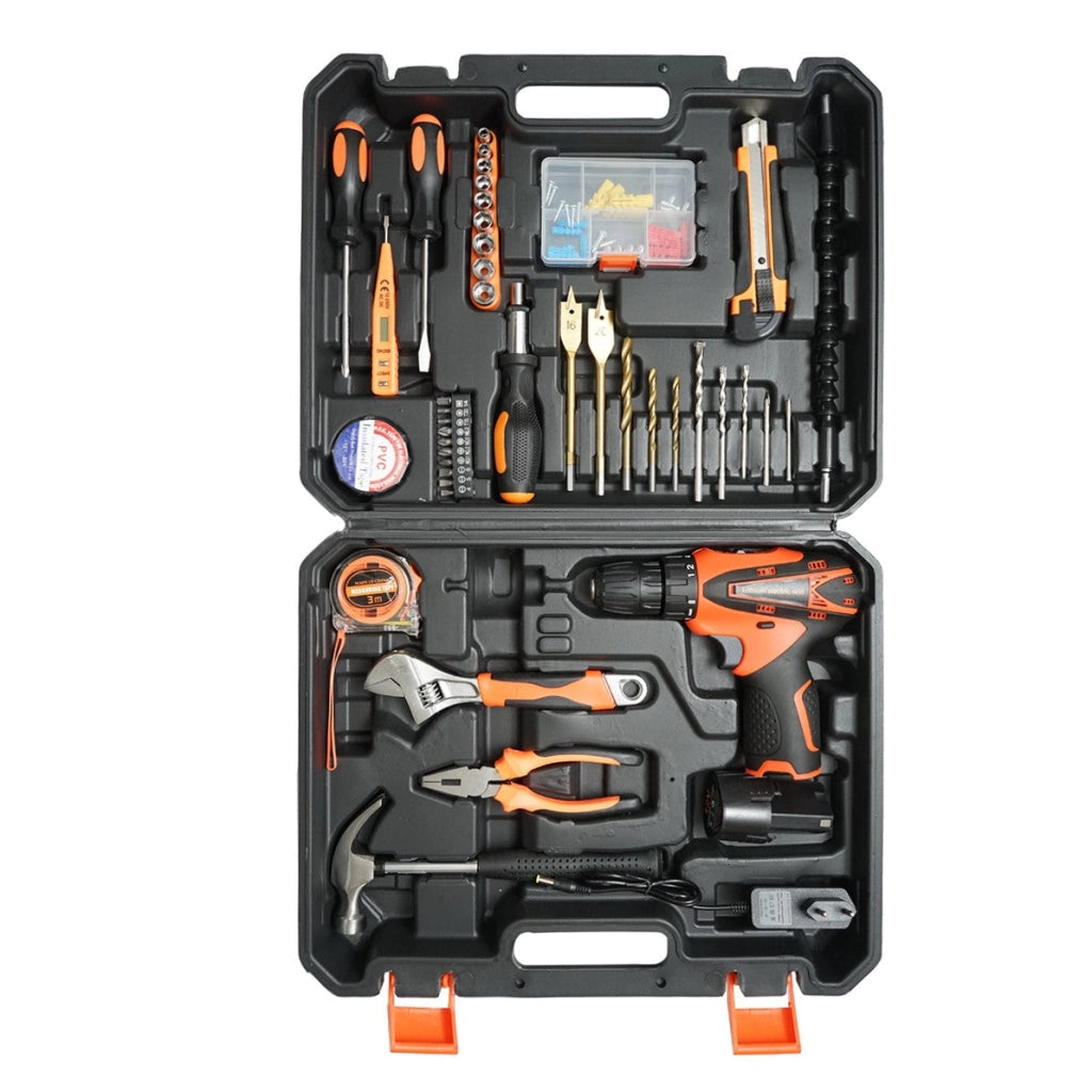 Kit di cacciaviti da 12 V e 1500 mAh con 44 pezzi di utensili e attrezzatura