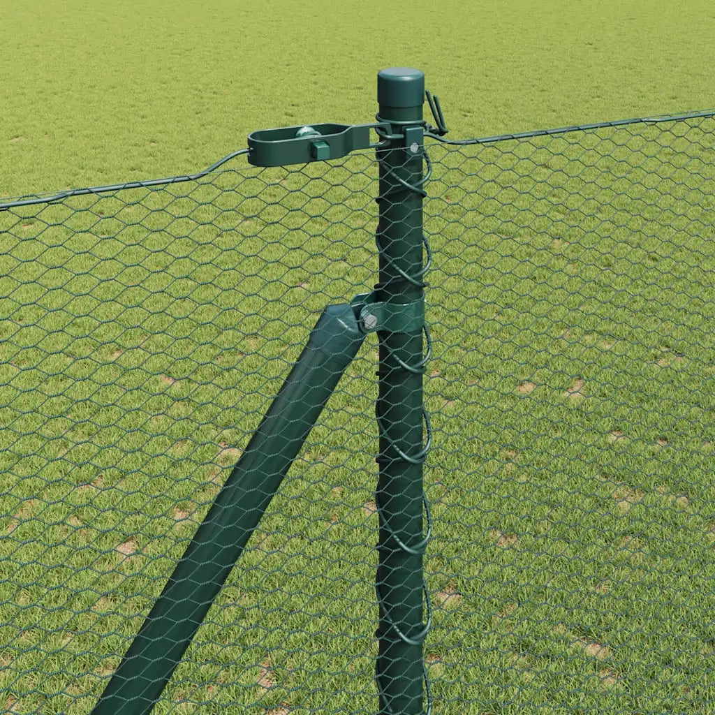 Palo della recinzione Verde 10 x 1,6 m (maglia da 13 mm)