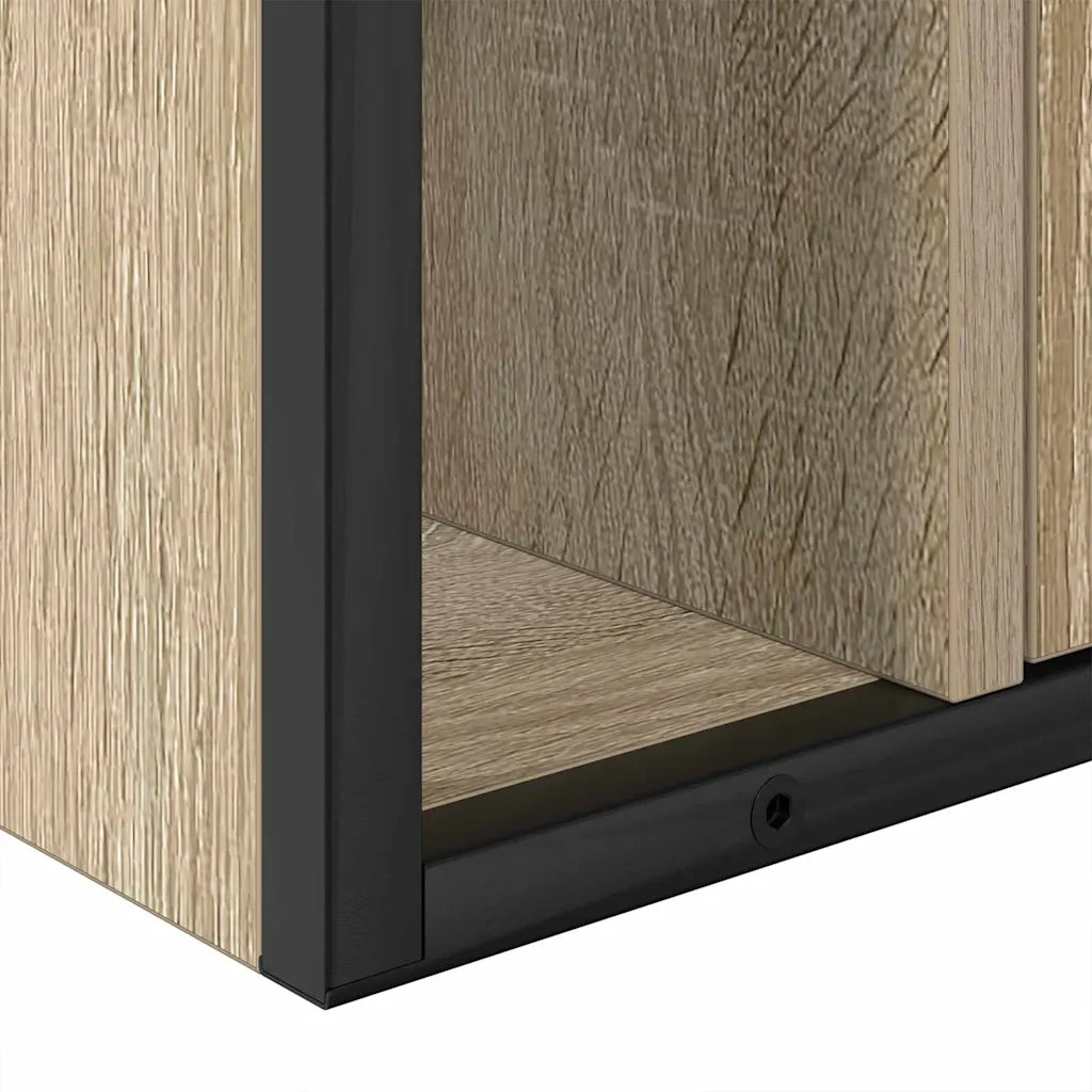 Set di mobili per il bagno con lo scaffale 3 pcs Rovere Sonoma 3399392