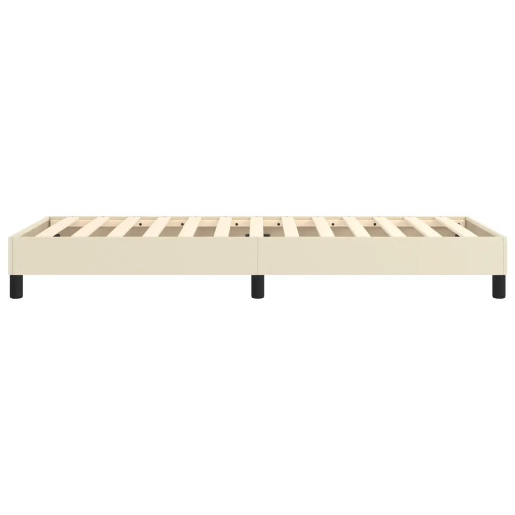 Struttura Letto a Rete a Molle Crema 80x200 cm in Similpelle 3120666