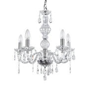 Lampadario a Corona con 5 Bracci Ø 52 cm - Colore Cromo lux.pro