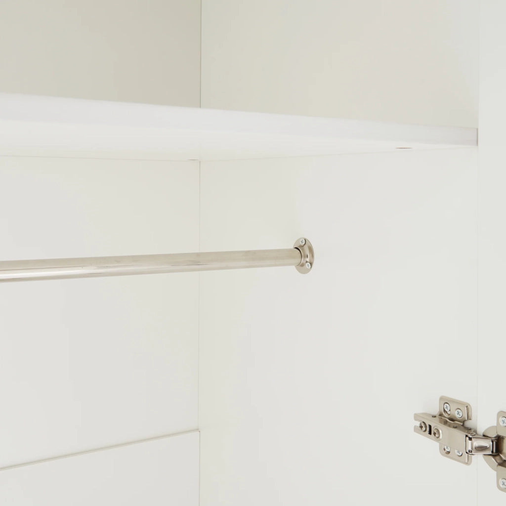 Mobile contenitore per camera da letto con 1 ripiano MDF 176 x 80 x 52 cm bianco 03_0008868