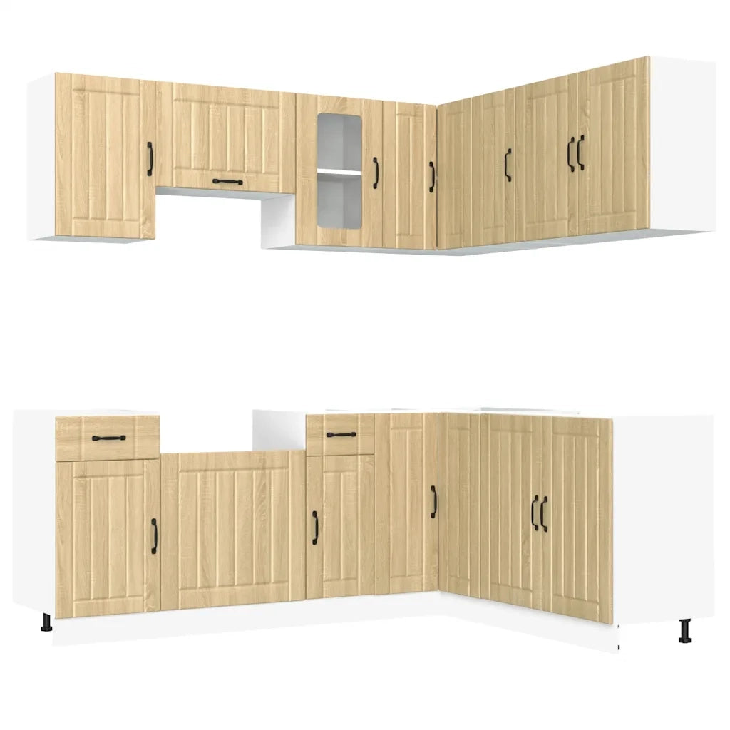 Set Mobili da Cucina 11 pz Lucca Rovere Sonoma in Truciolato