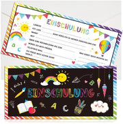 Carte di Invito per Festa di Compleanno 24 pezzi - Invito Festa di Compleanno Bambino - Buste - Prima Giornata di Scuola - Per Ragazzi/Ragazze - Momenti Indimenticabili - Inviti di Festa
