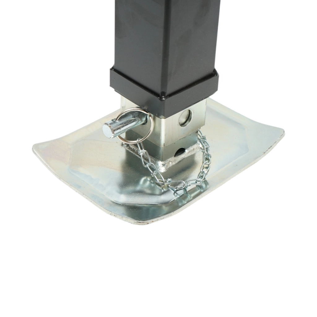 Piede di supporto per rimorchio regolabile con manovella, 56 cm, fissaggio laterale, carico massimo 3175 kg