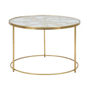 Tavolino VKH559, Oro, Metallo, 60x60x40,5 cm