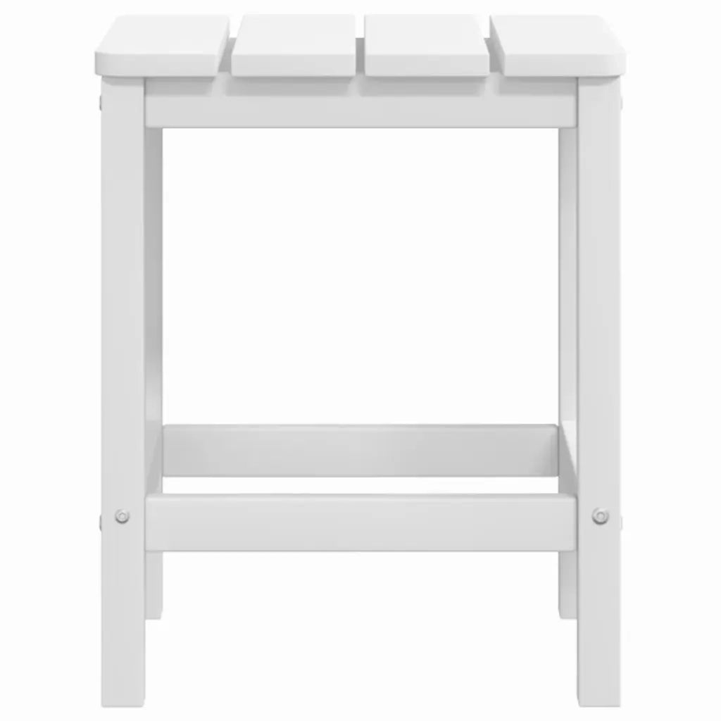 Sedia da Giardino | Sedie da Esterno con Tavolo Adirondack in HDPE Bianco
