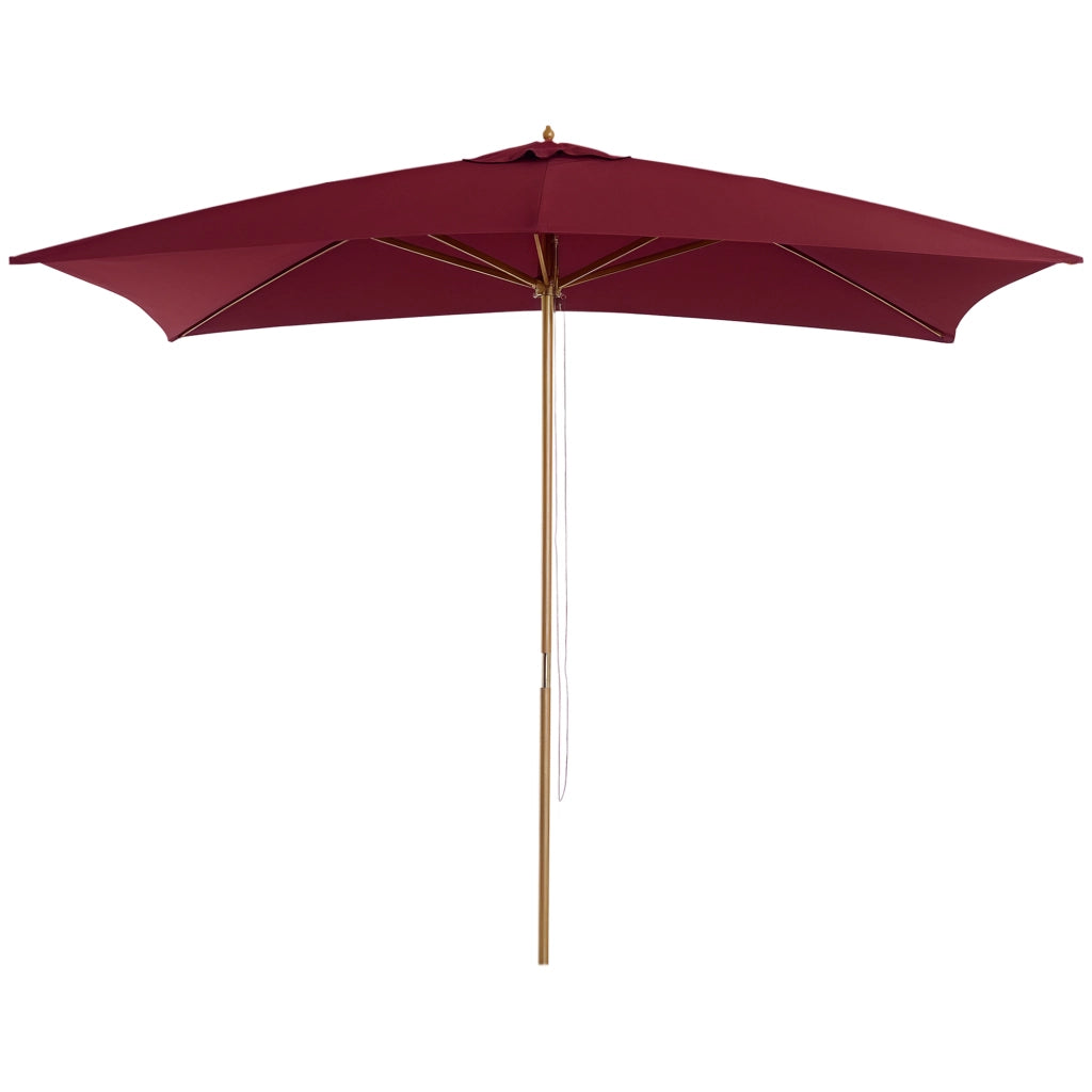 Ombrellone da Giardino ¨C zephmum ¨C Bordeaux Legno Bamb¨´ 2x3 m