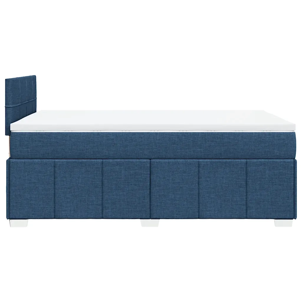 Giroletto a Molle con Materasso Blu 120x200 cm in Tessuto 3287041