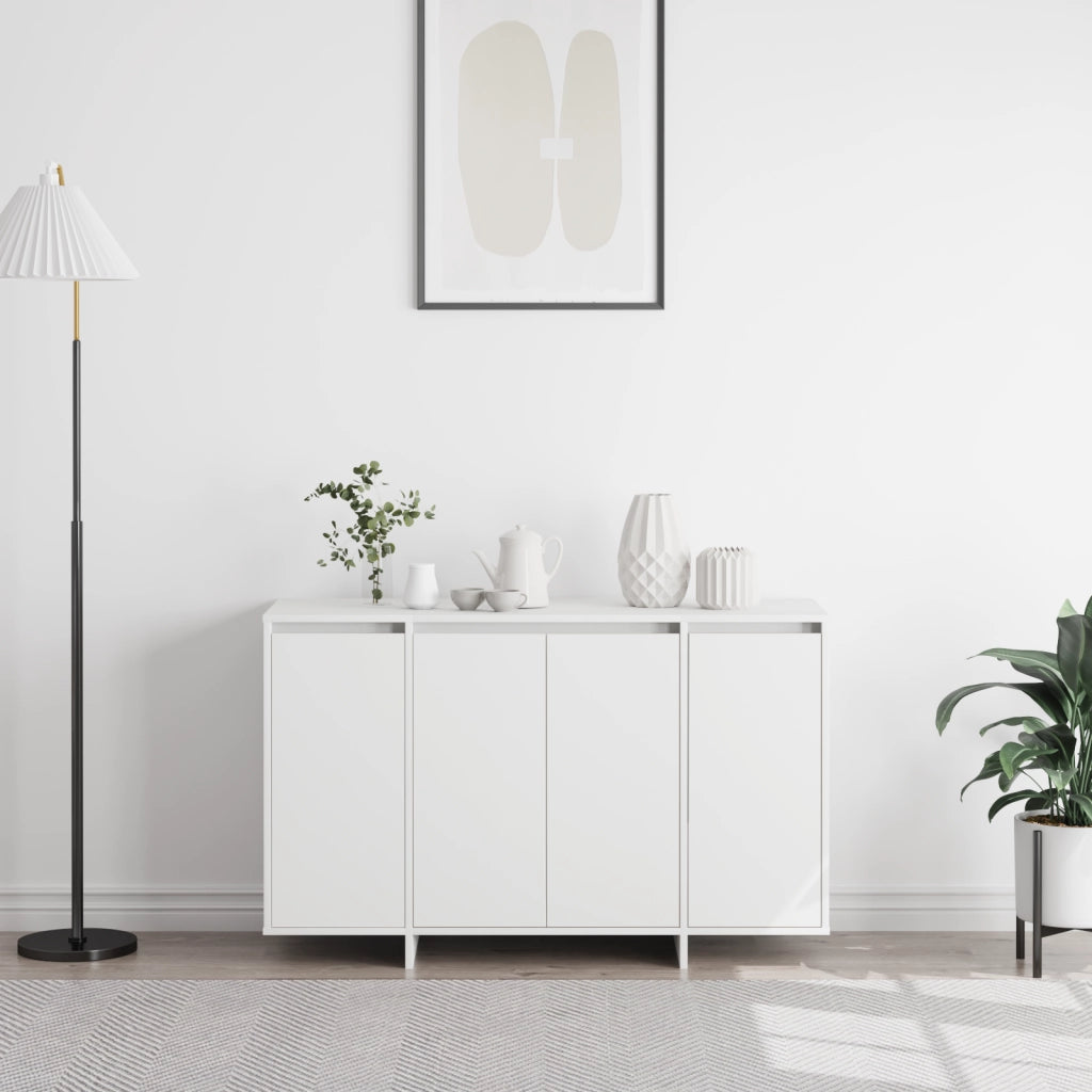Credenza Bianca Bianca Legno Ingegnerizzato 120 x 41 x 75 cm