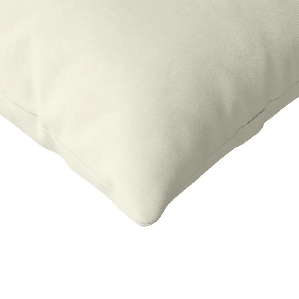 Cuscini da Divano 2 pz-Set di 2 Cuscini per Sofa Crema 120 x 40 cm Tessuto in Cords 951755