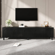 Mobile TV Basso ¨C MINIMAL ¨C Bianco, 5 Ante, Truciolato e MDF, Gambe in Metallo