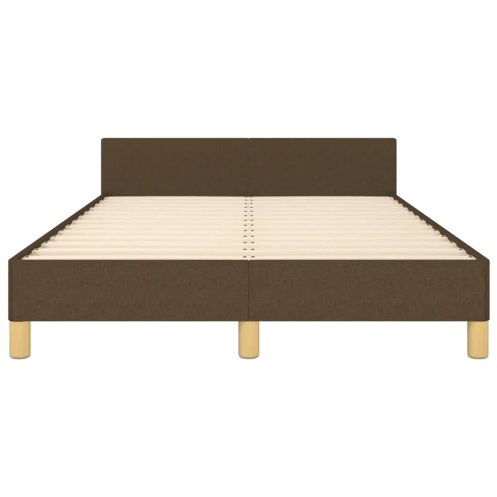 Giroletto senza Materasso Marrone Scuro 80x200 cm in Tessuto