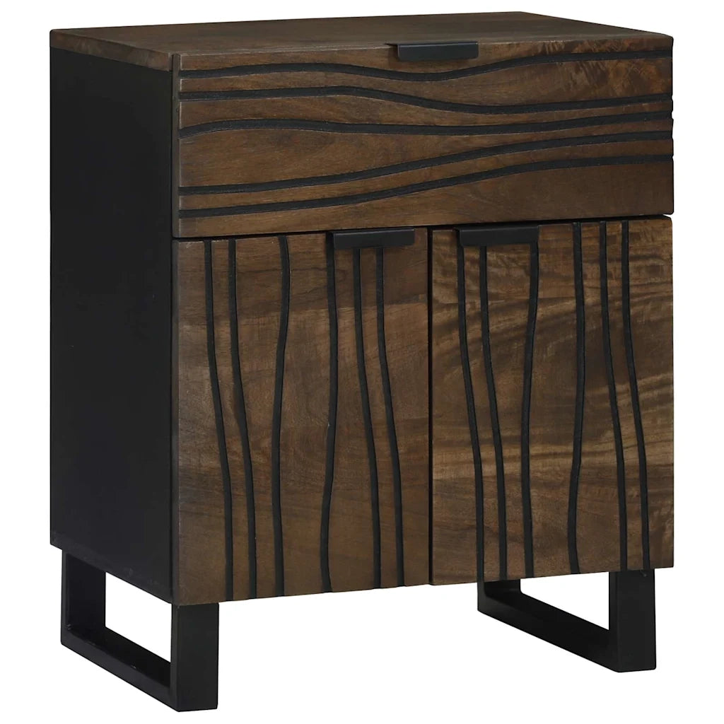 Comodino | Armadio da Notte | Mobiletto da notte Noce 50 x 33 x 60 cm Legno ingegnerizzato