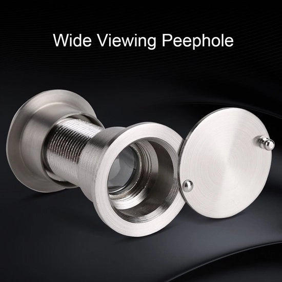 Sistema di sicurezza per porte - Angolo ampio - Schermo di protezione - 28 mm - Prevenzione di furti - Adatto per porte in legno e metallo - 35-60 mm