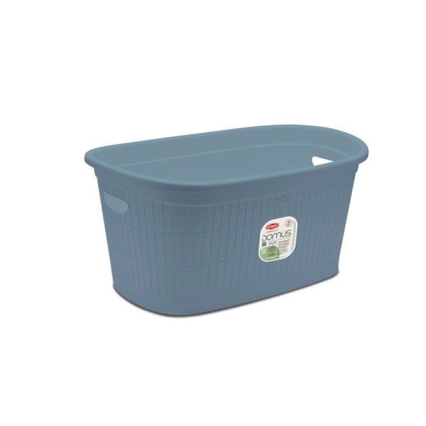Cesta Bacinella Ovale Domus Smoky Blue 58 x 38 x 28 cm