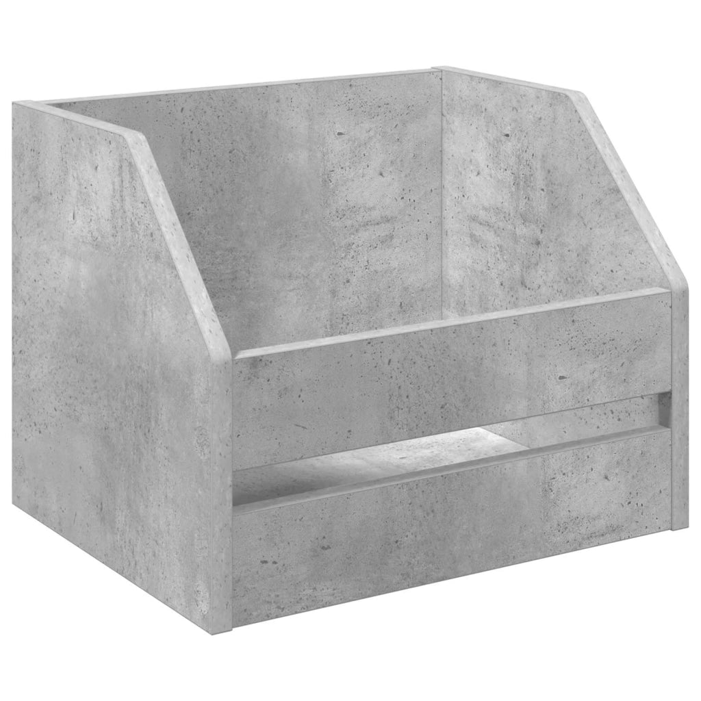 Scatola per album in vinile Grigio Cemento 38 x 30 x 29 cm 8012816