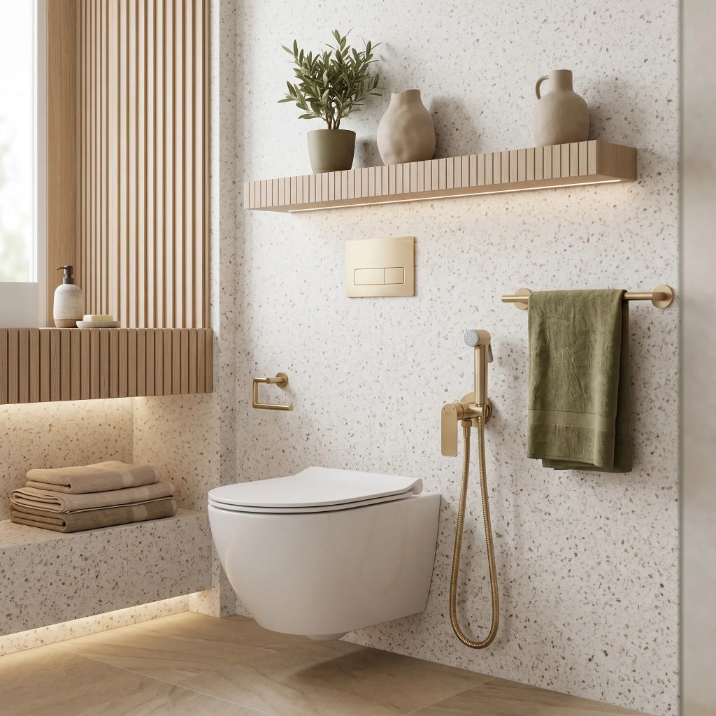 Miscelatore Bidet Rea Storm Oro Spazzolato