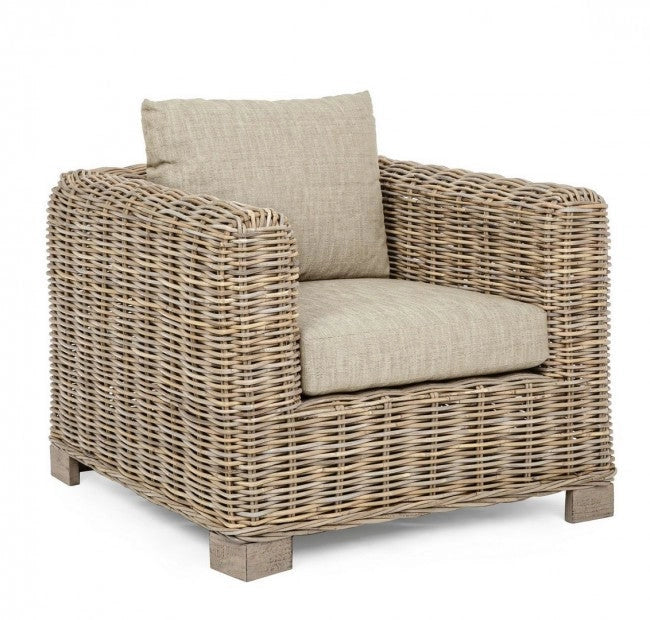 Poltrona 89x90x83h cm con Cuscini Fortaleza