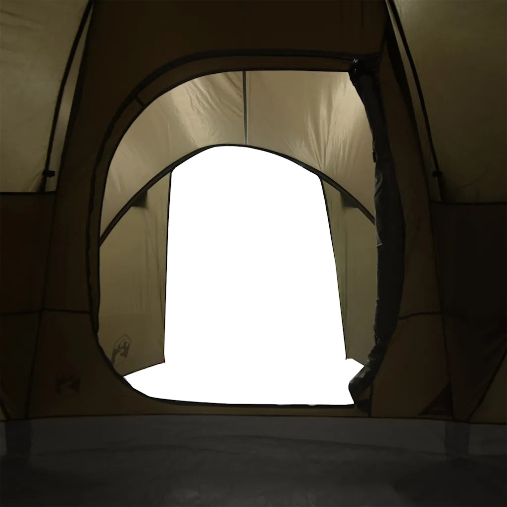 vidaXL Tenda da Campeggio a Cupola per 6 Persone Marrone Impermeabile