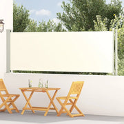 Tenda Laterale Retrattile per Patio 117x600 cm Crema 317947