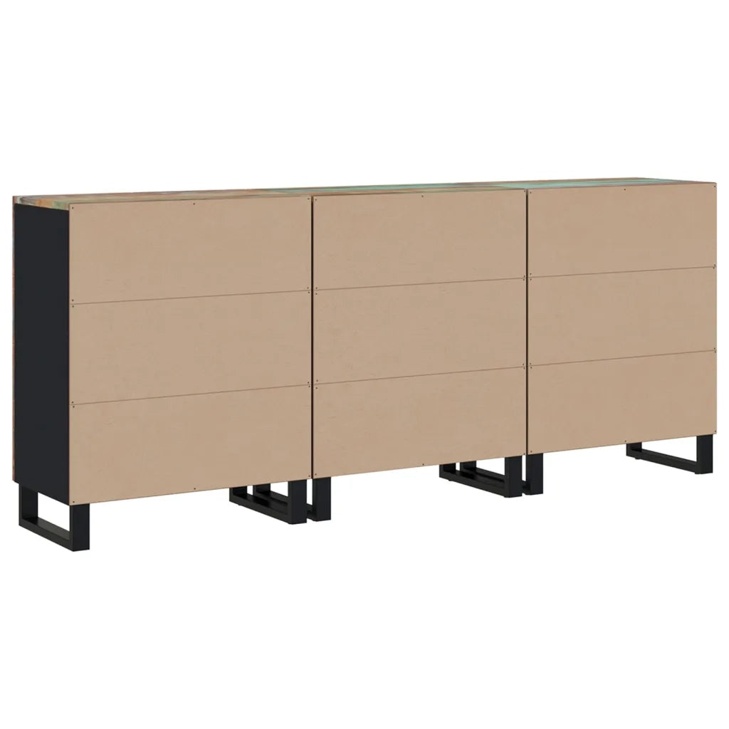 Credenze 3 pz in Legno Massello di Recupero cod mxl 23327