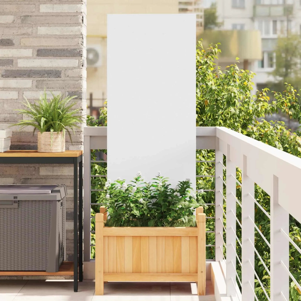 Schermo per privacy in giardino Traforo Bianco 50 x 140 cm CFW2876079