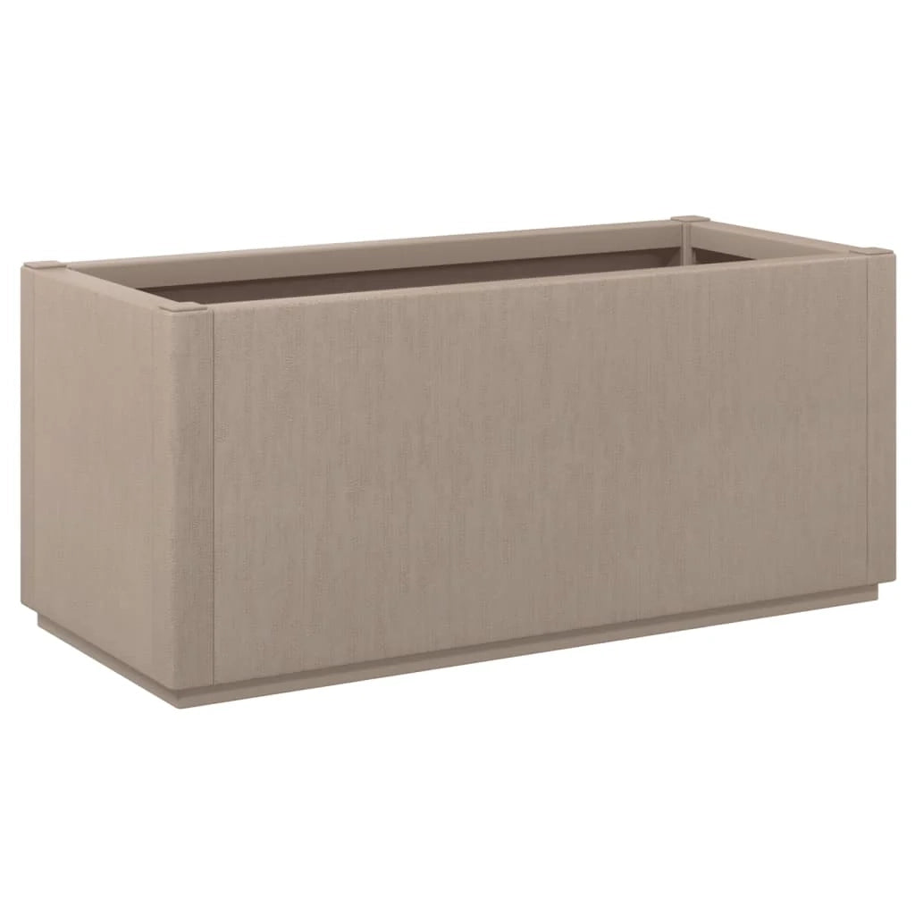 Fioriera rialzata per piante fiori terrazza giardino colore chiaro 80 x 36 x 35 cm PP marrone 02_0038534