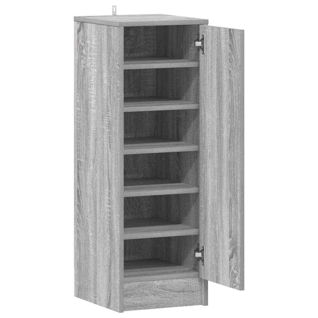 Scarpiera Grigio Sonoma 32x35x92 cm in Legno Multistrato 816018