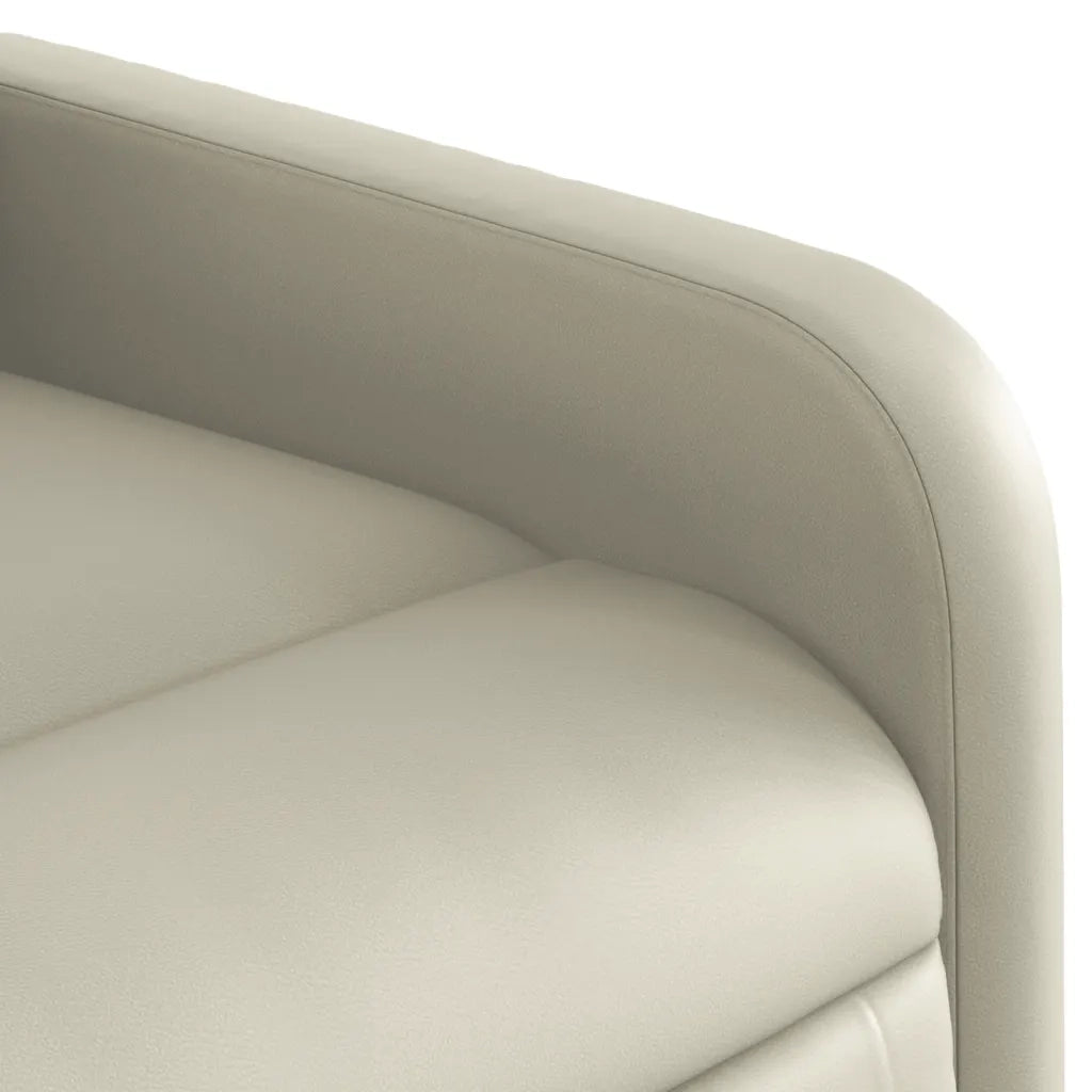 Poltrona da Massaggiante Reclinabile Crema Similpelle 374191