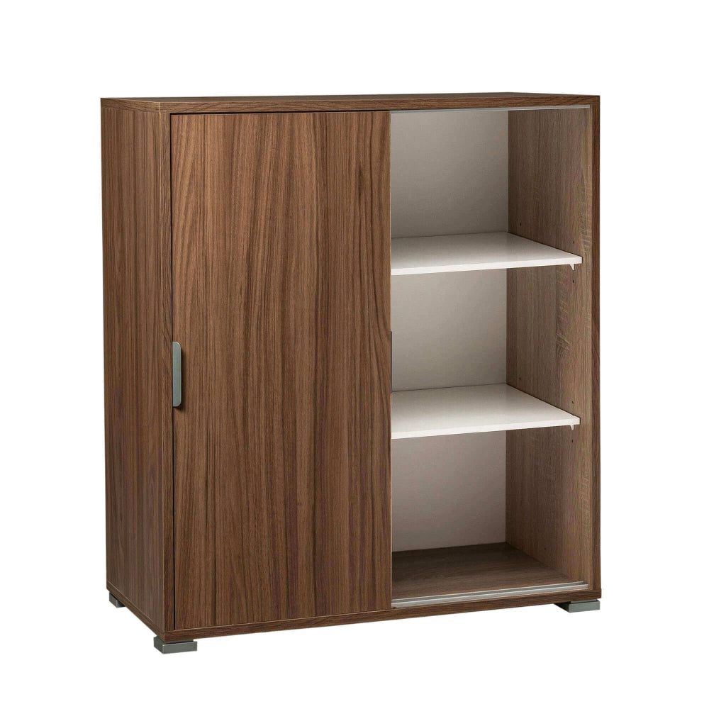 Armadietto da Bagno con 2 ante in Legno Composito cm 75x38x85 - KODEY