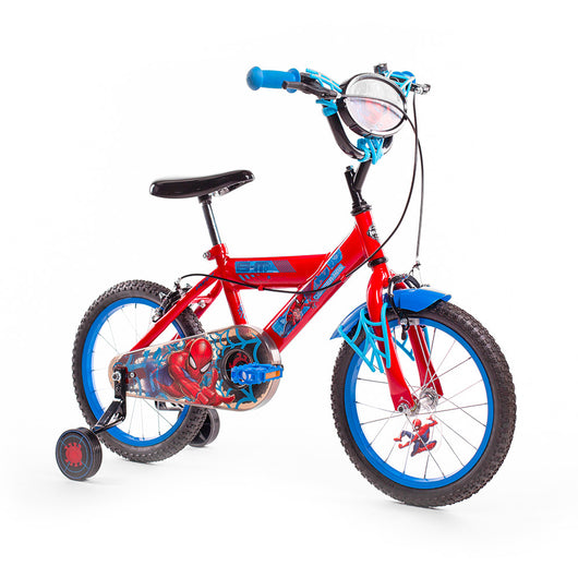 Bicicletta per Bambino 16” 2 Freni con Licenza Marvel Spiderman Blu