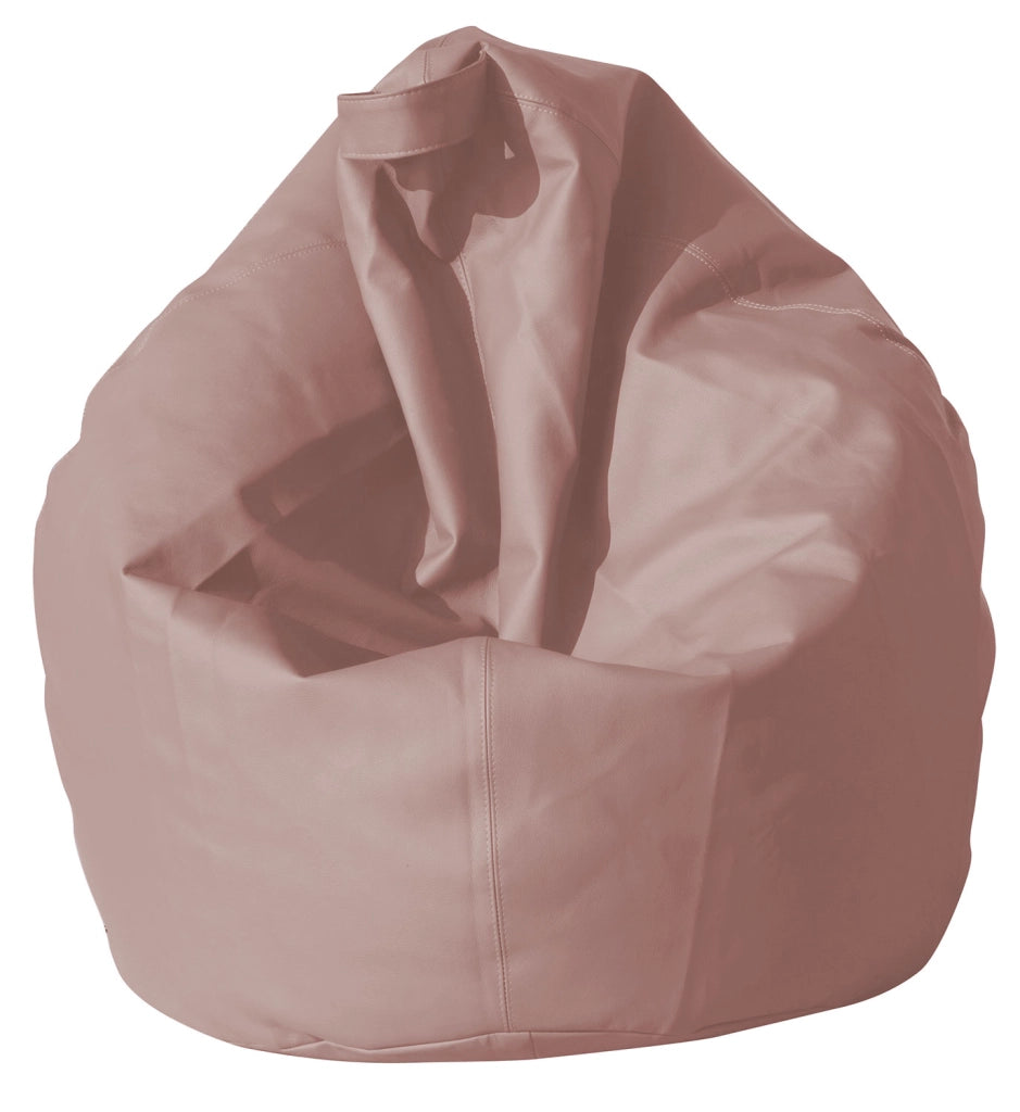 Poltrona a Sacco Pouf in Similpelle Rosa