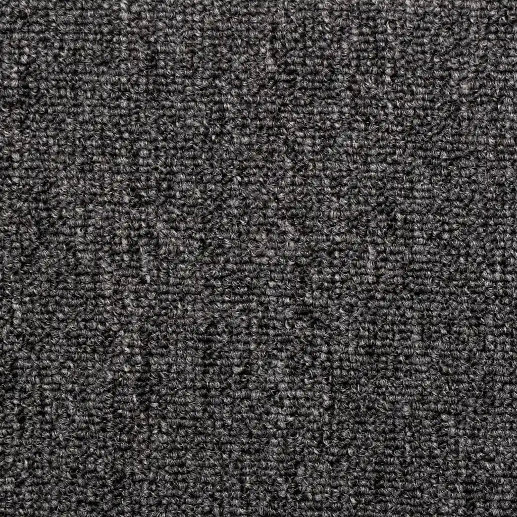 Tappetini per scale 30 pz 65x21x4 cm Antracite Bordo rettangolare 3365765