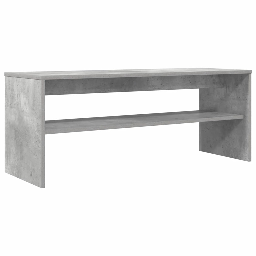 Mobile TV 100 x 35 x 40 cm Grigio cemento Legno ingegnerizzato 8000311