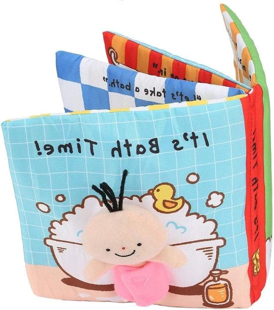 Libro morbido per bambini - Libro con tessuto di bucato con animali cartoon - Sviluppo dell'intelligenza e giocattoli educativi - Regali di neo nato per bambini e bambini in fasce.